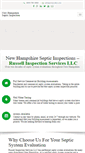 Mobile Screenshot of nhsepticinspection.com